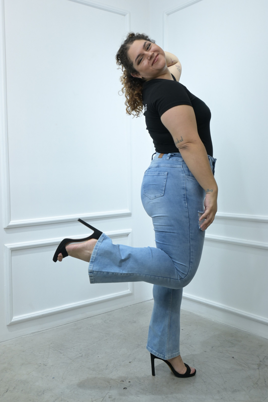 Jeans Flare Britanie Celeste