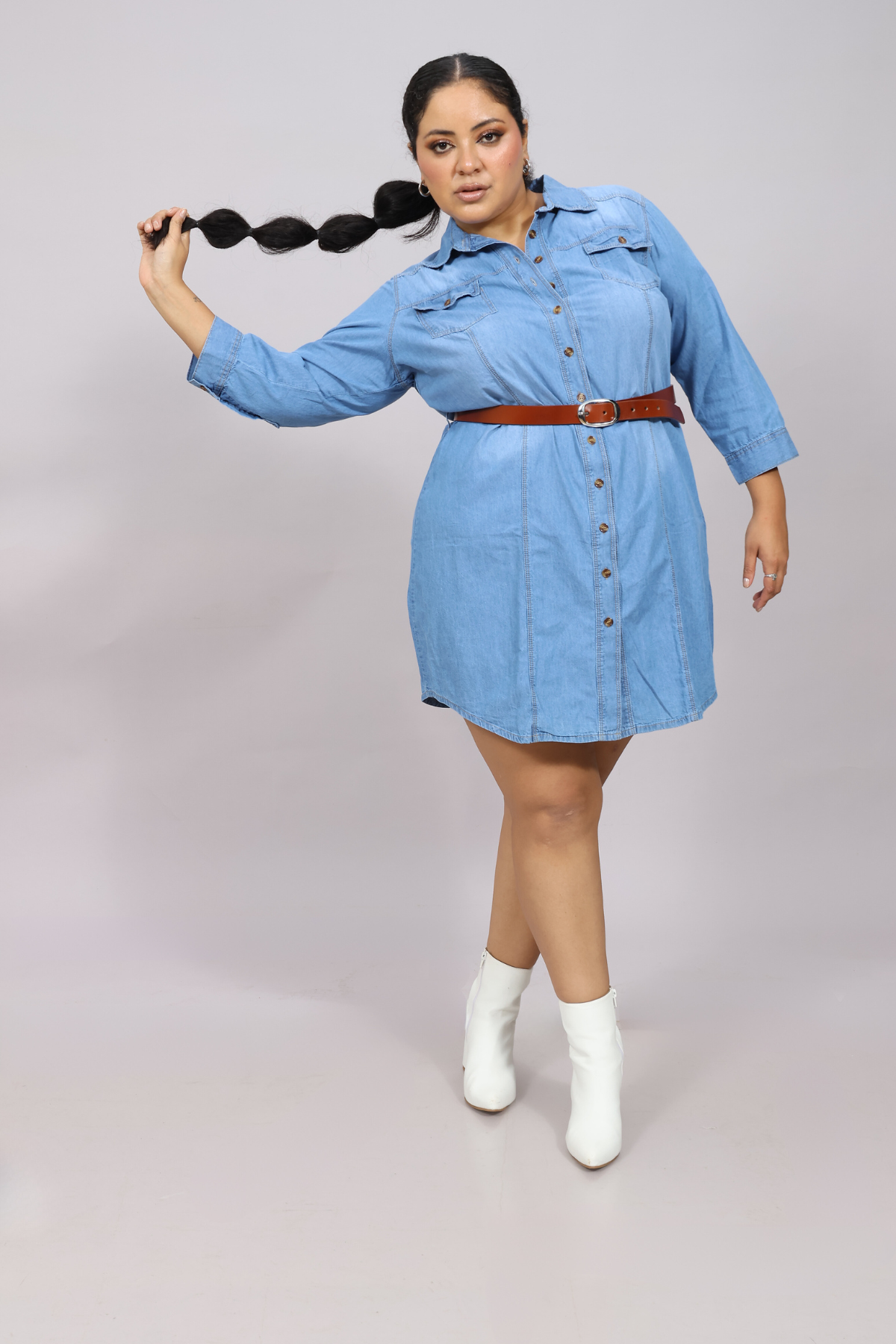 Celeste Leslie Denim Dress