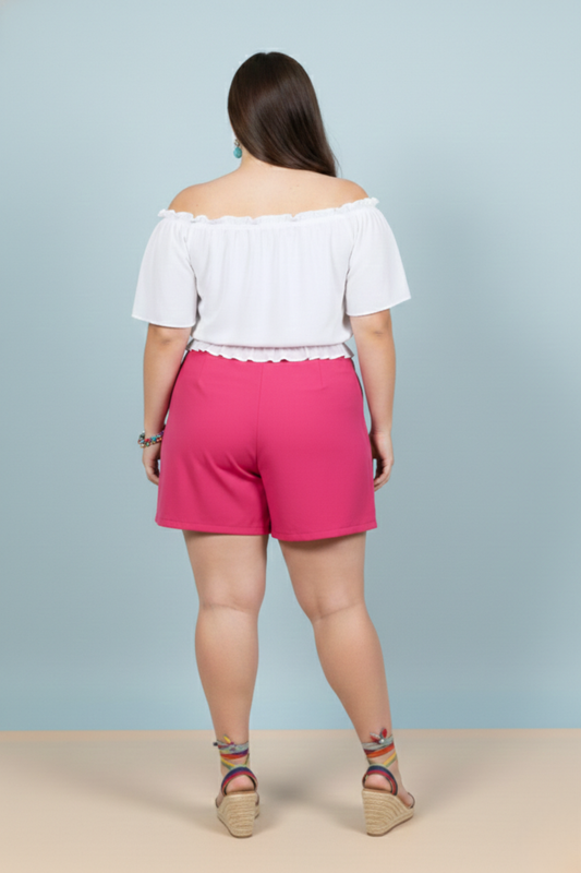 Falda Short Aysel Fucsia