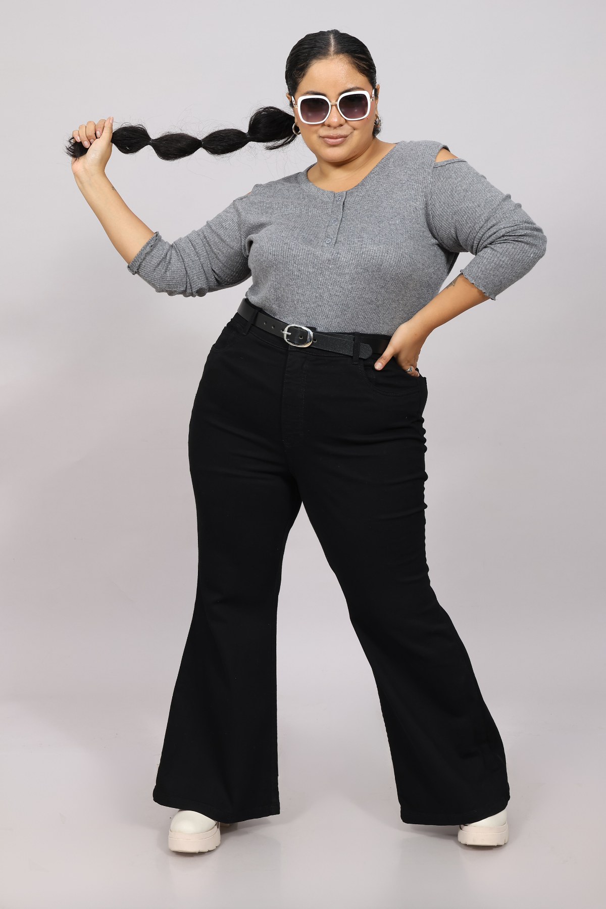 Zoe Flare Jeans Black
