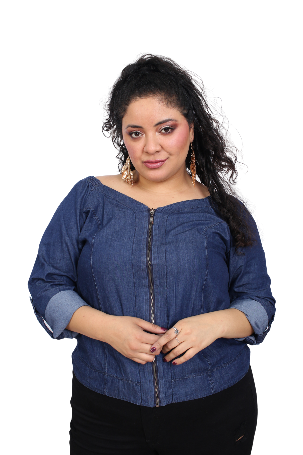 Lady Blue Blouse