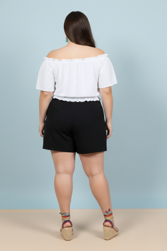 Falda Short Aysel Negro