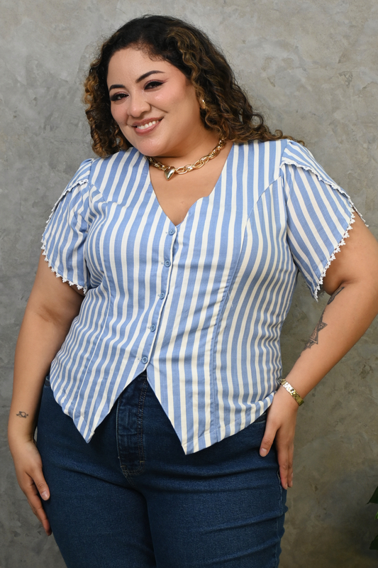 Blusa Nikol Celeste