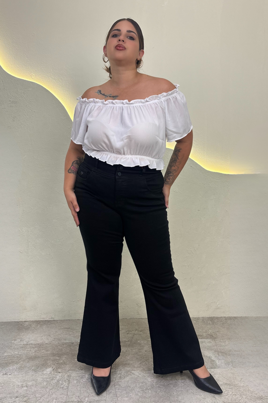Jeans Flare Liz - Negro