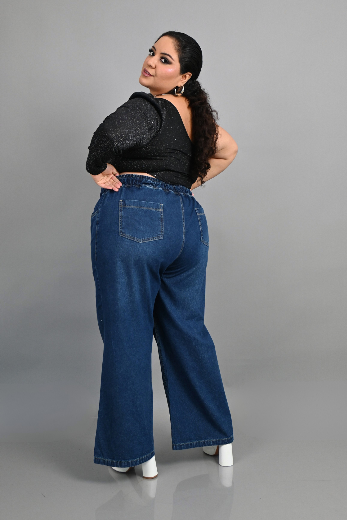 Jeans Wide Leg Kimberly Strass