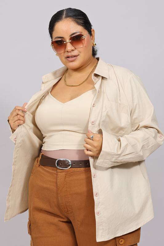 Mayte Beige Blouse