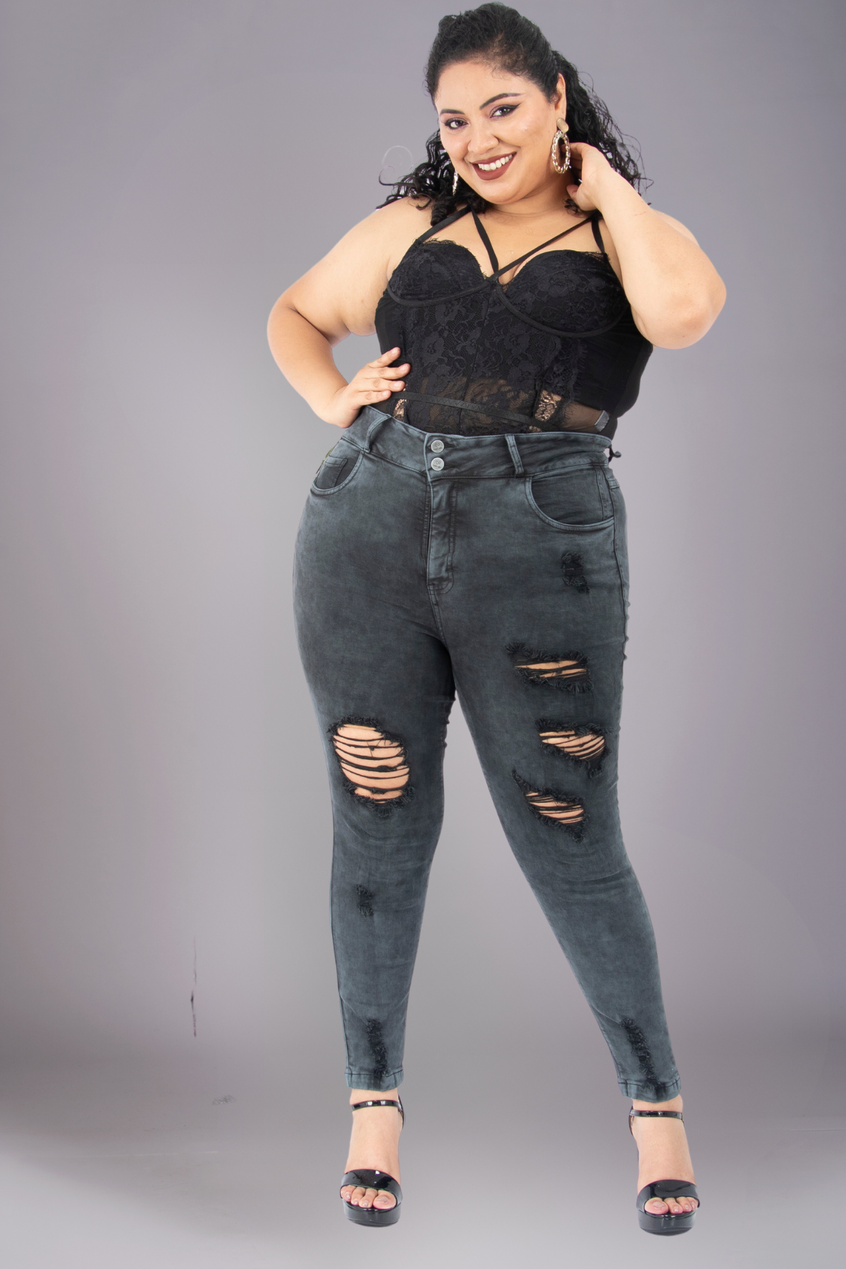 Jeans Skinny Brunella Plomo