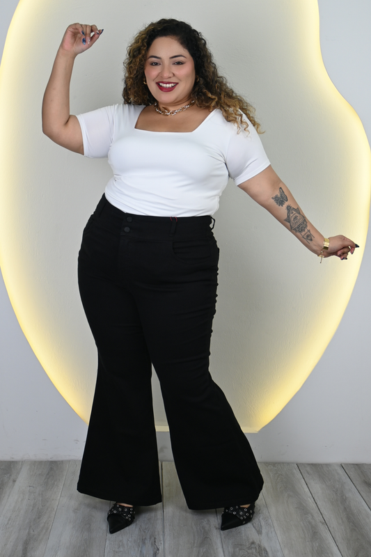 Jeans Flare Liz - Negro