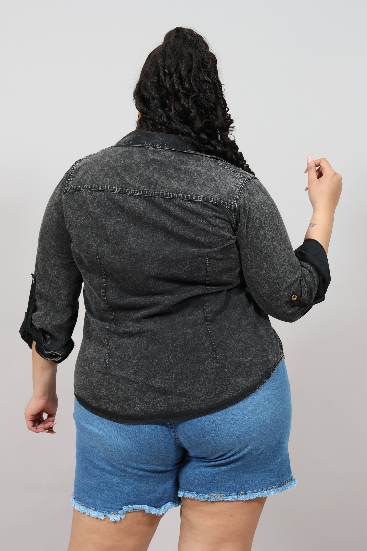 Blusa Denim Lidia Plomo