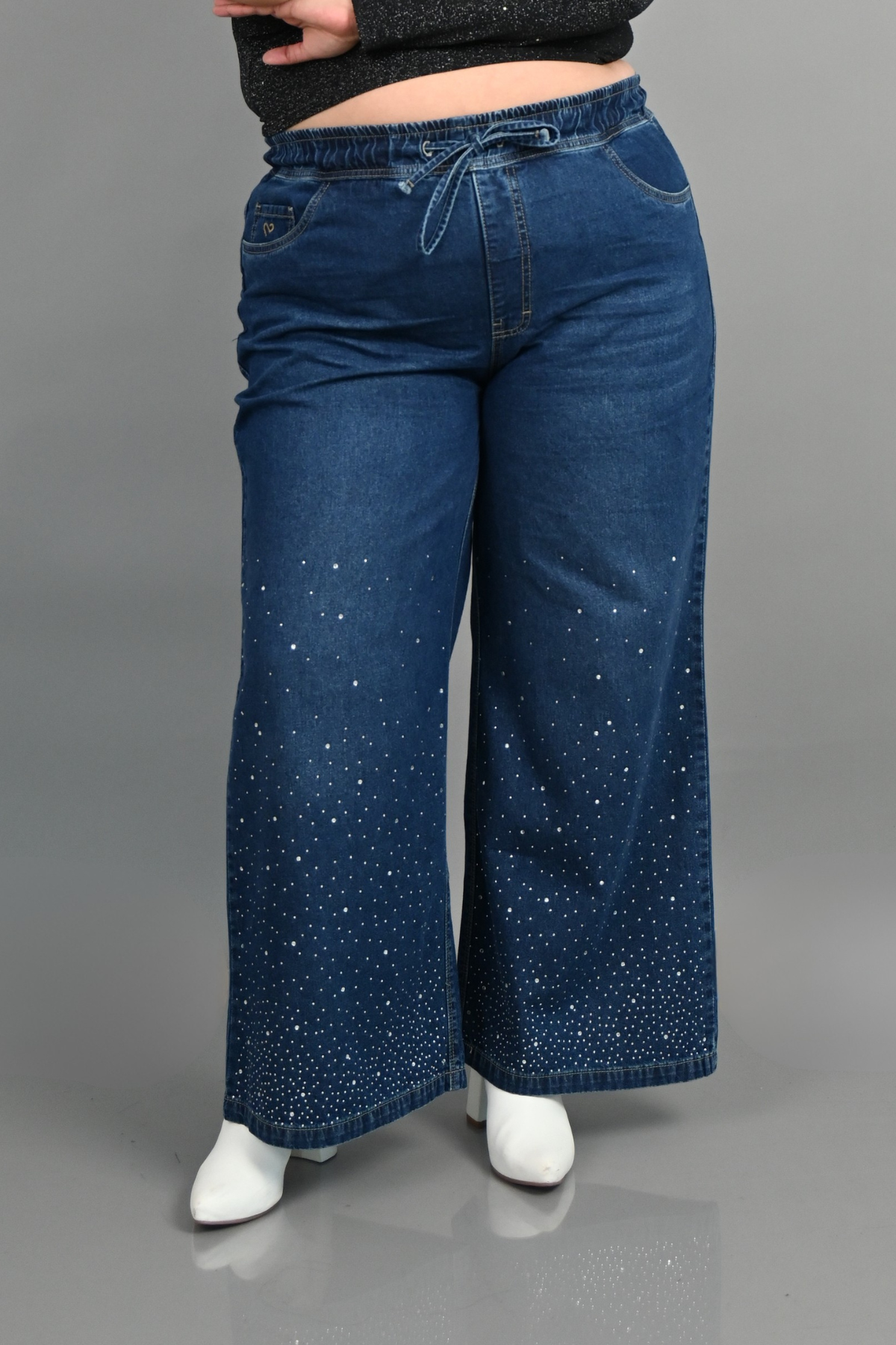 Jeans Wide Leg Kimberly Strass