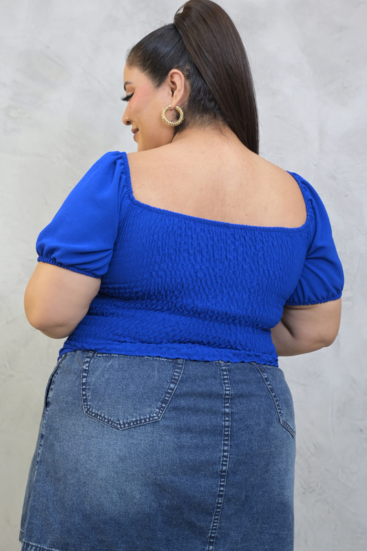 Blusa Thamara Azulino