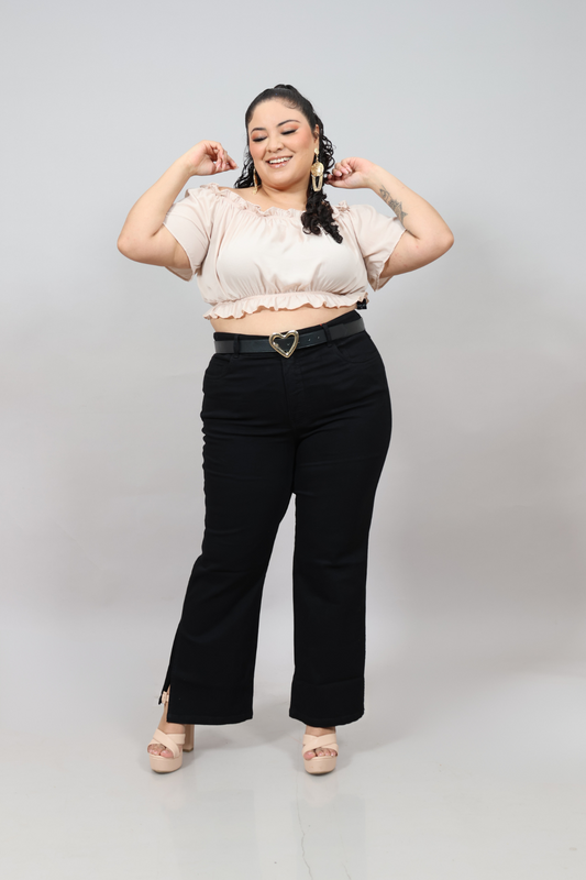 Pia Straight Fit Jeans Black