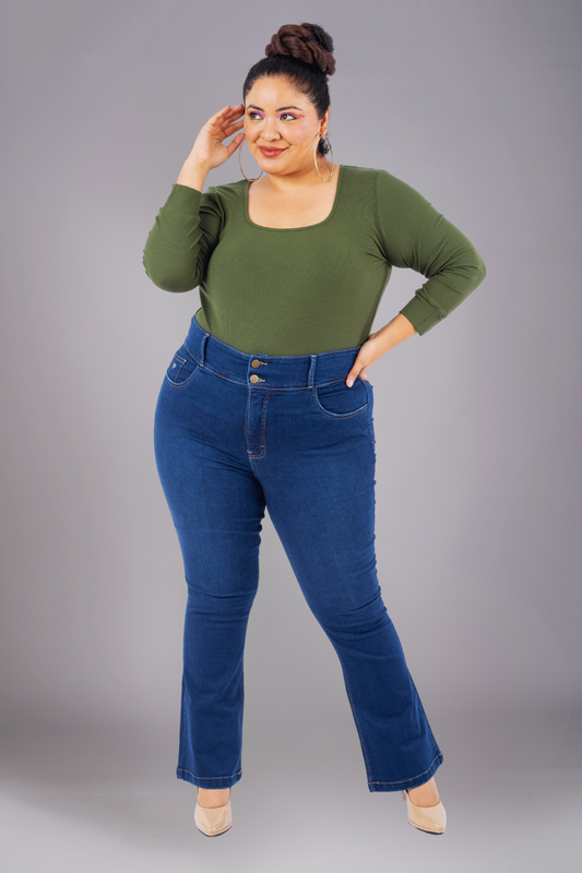 Jeans Flare Liz blue