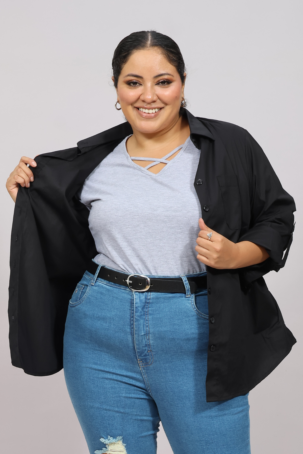 Mayte Black Blouse