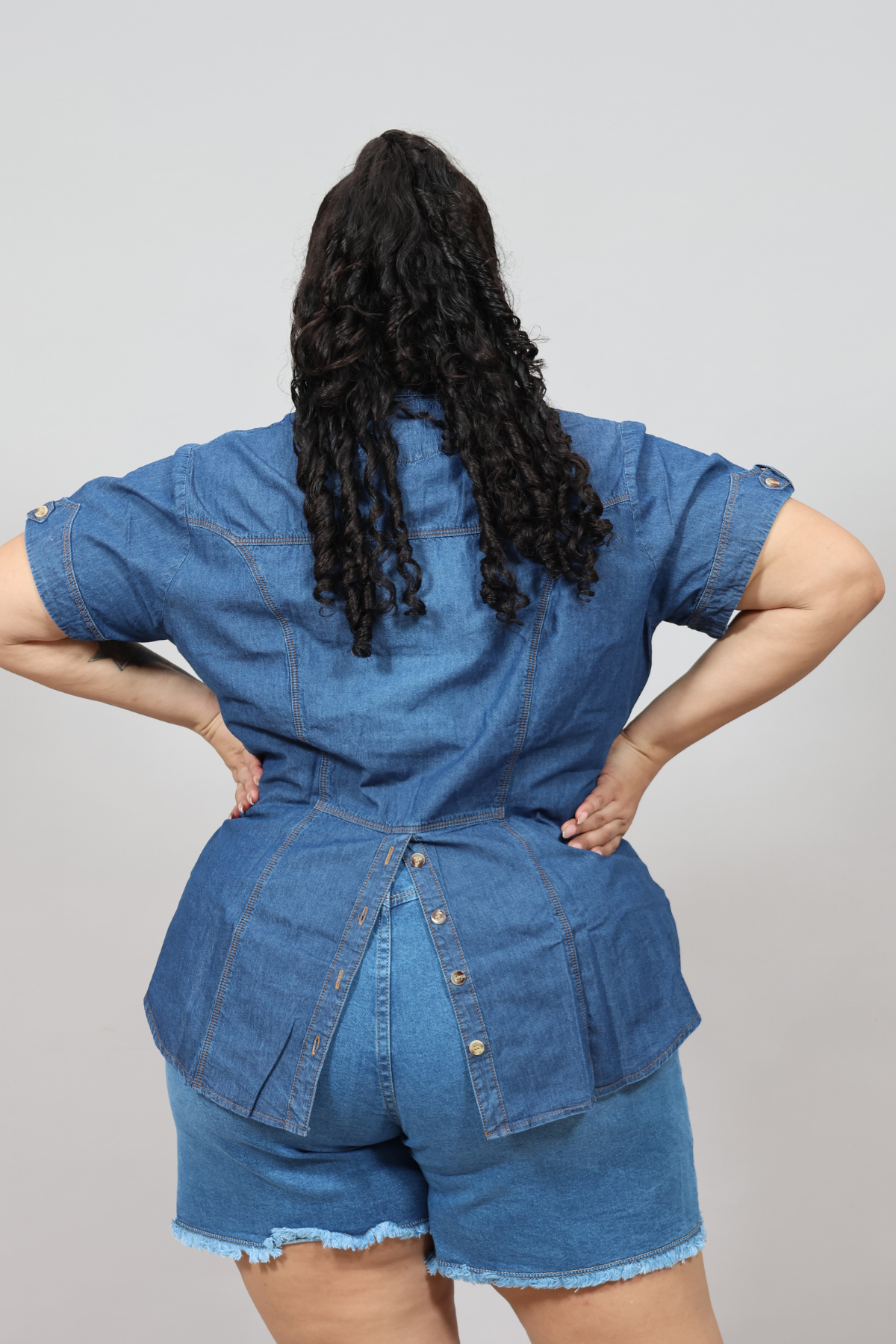 Ivana Blue Denim Blouse