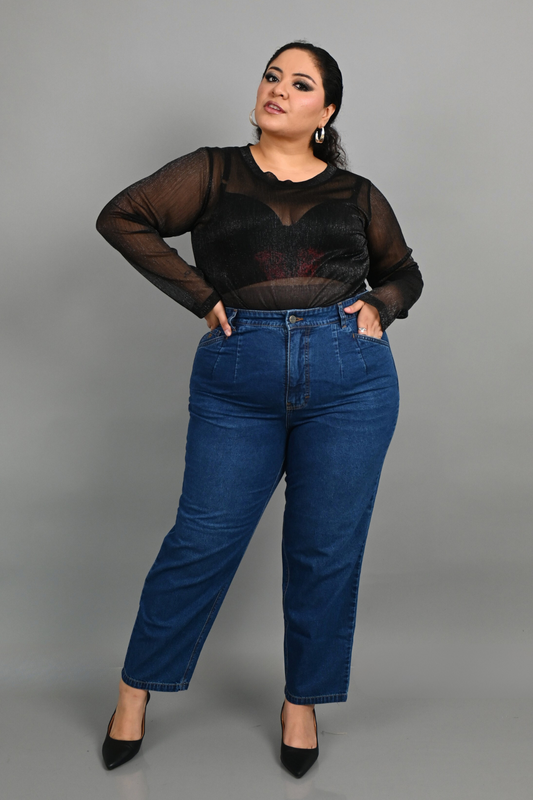 Jeans Slouchy Yuli Azul