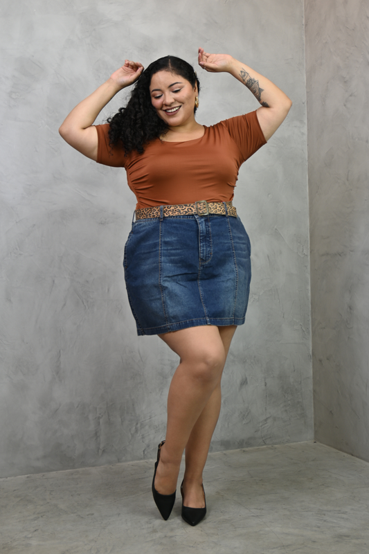 Falda Denim Antonia Azul