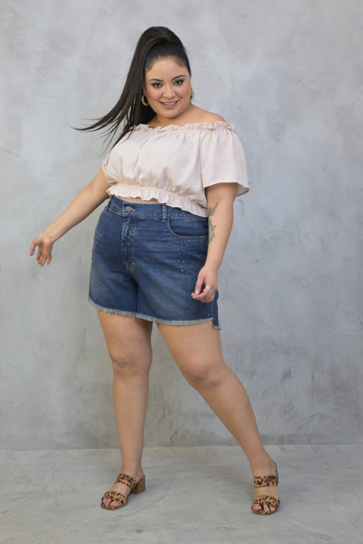Short Estrella Azul Vintage