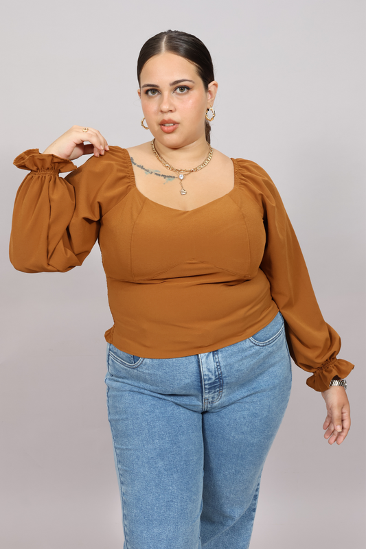 Vanessa Camel Blouse
