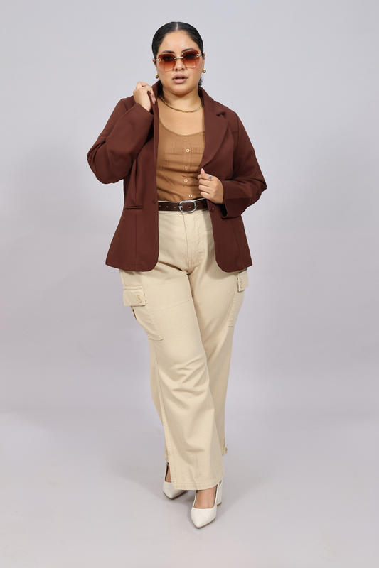 Wide Leg Valeria Beige