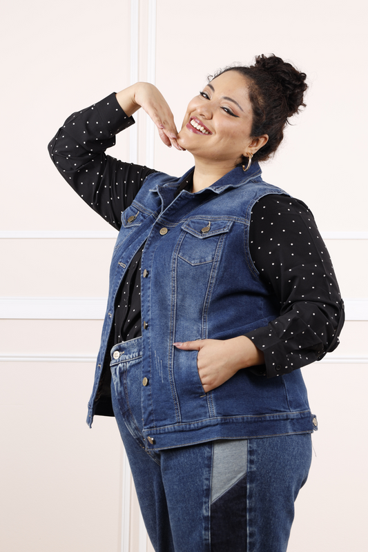 CHALECO ADELA AZUL - Nevih