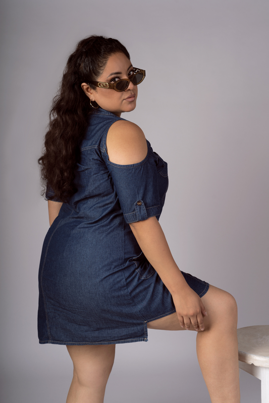 Vestido Denim Aura Azul