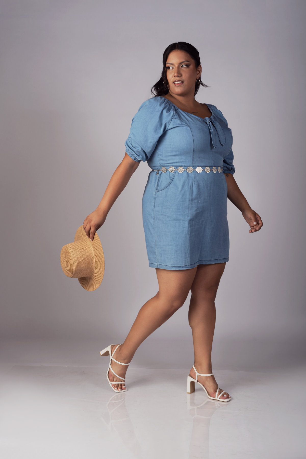 Light Blue Jazmin Denim Dress