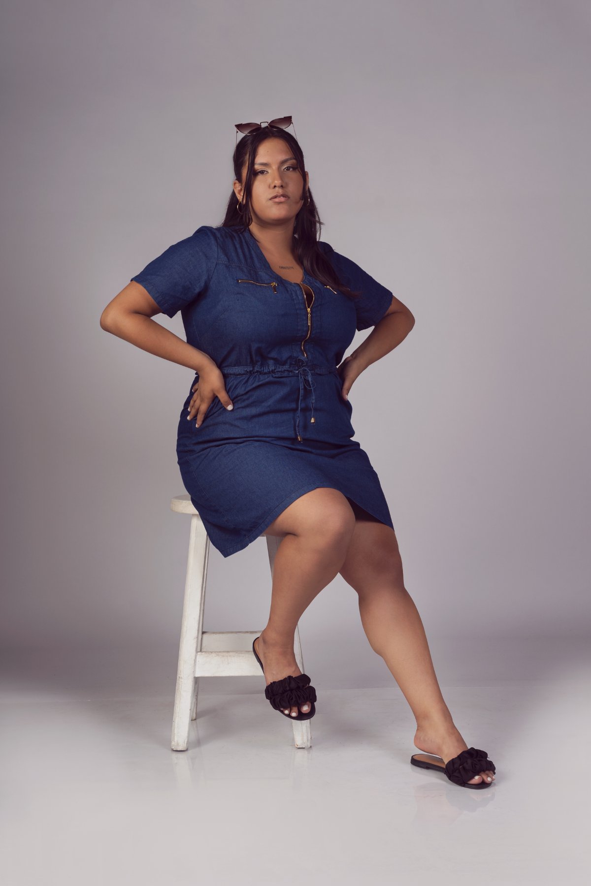 Mia Blue Denim Dress