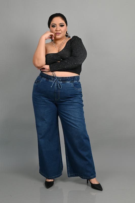 Jeans Wide Leg Kimberly Azul