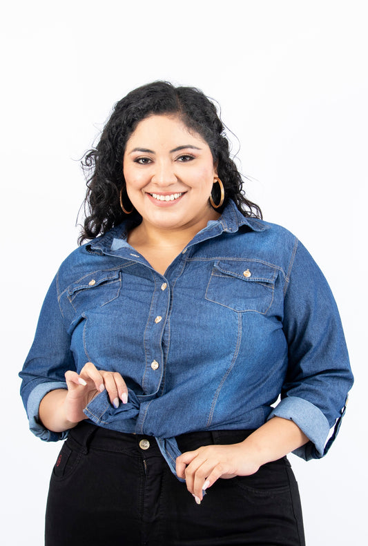 Blusa Denim Oslo Azul - Nevih
