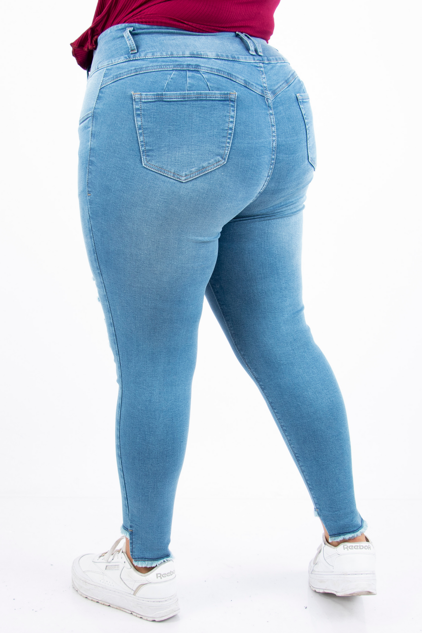 Jeans Skinny Esmeralda celeste rasgado - Nevih