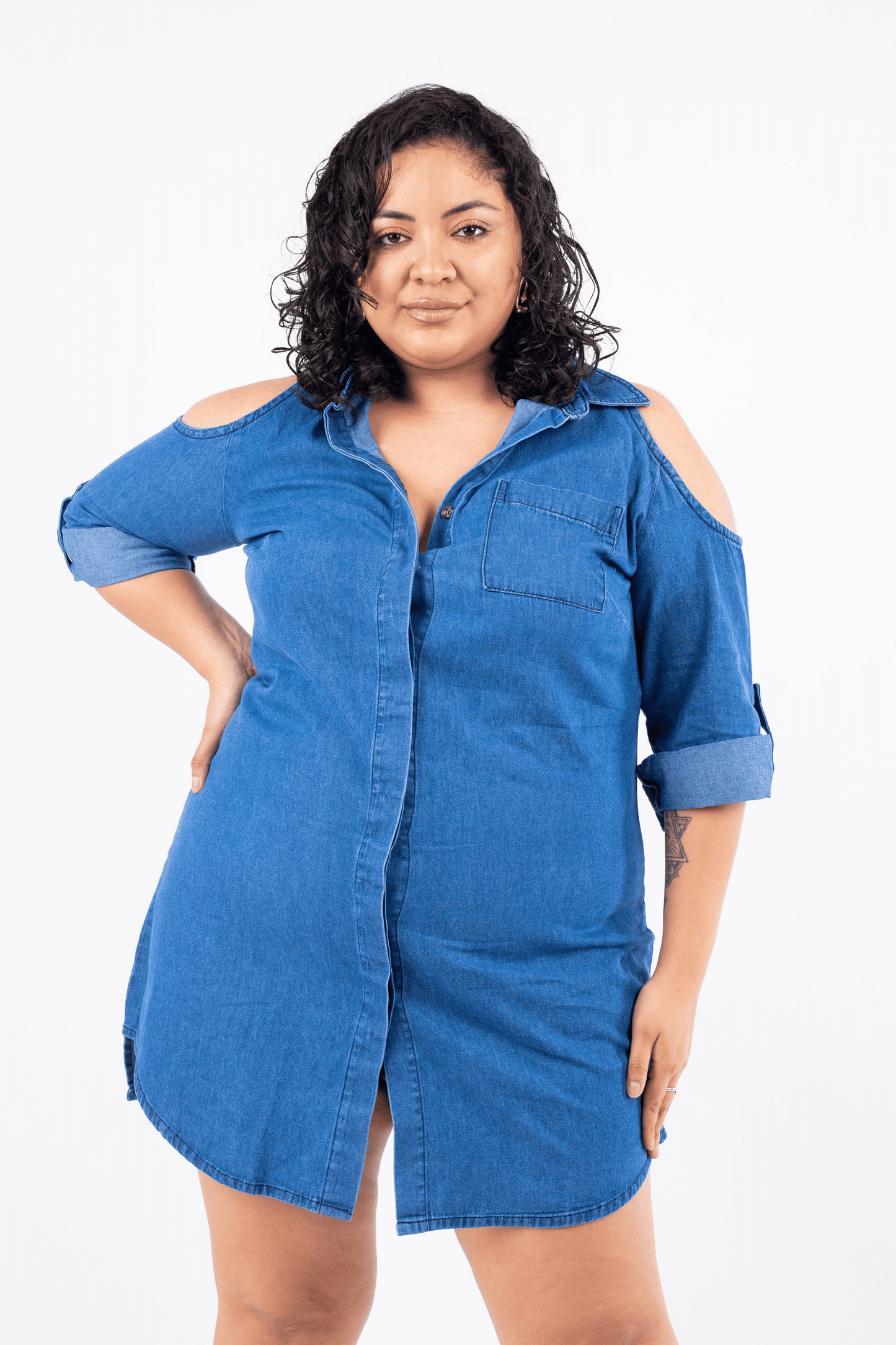 Vestido Denim Brisa Celeste - Nevih