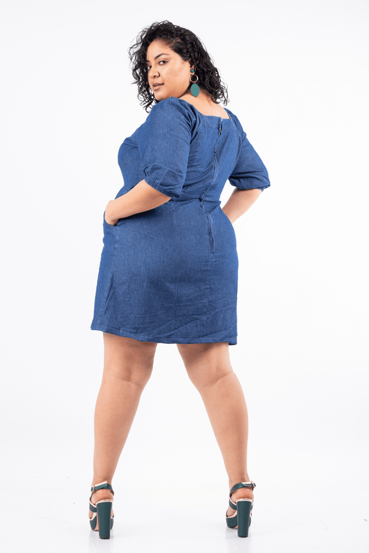 Vestido Denim Jazmin Azul - Nevih