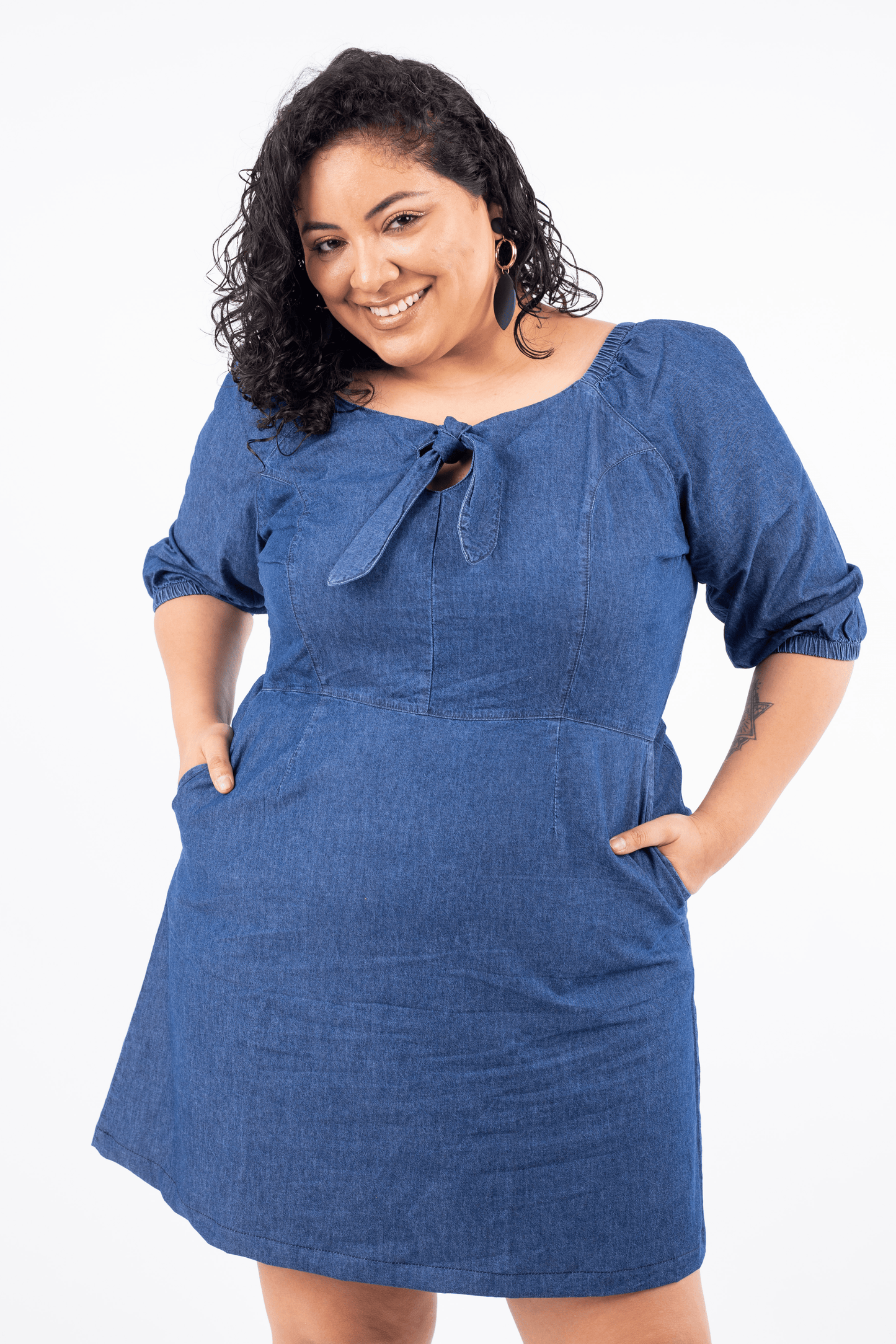 Vestido Denim Jazmin Azul - Nevih