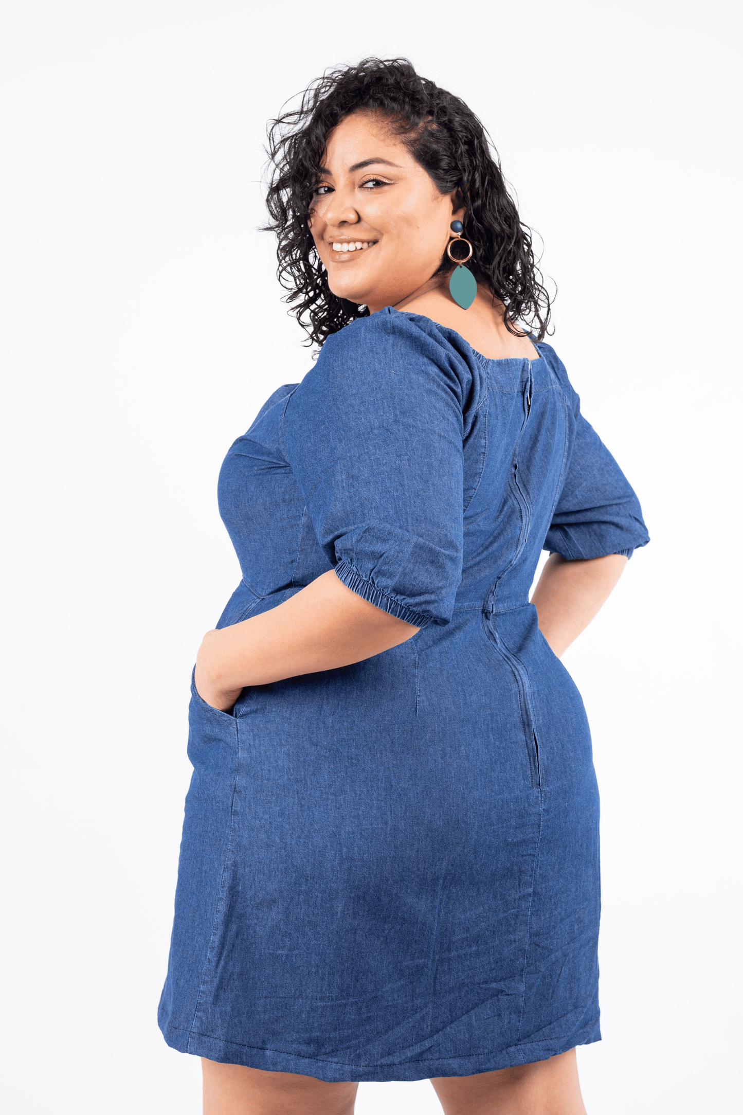 Vestido Denim Jazmin Azul - Nevih