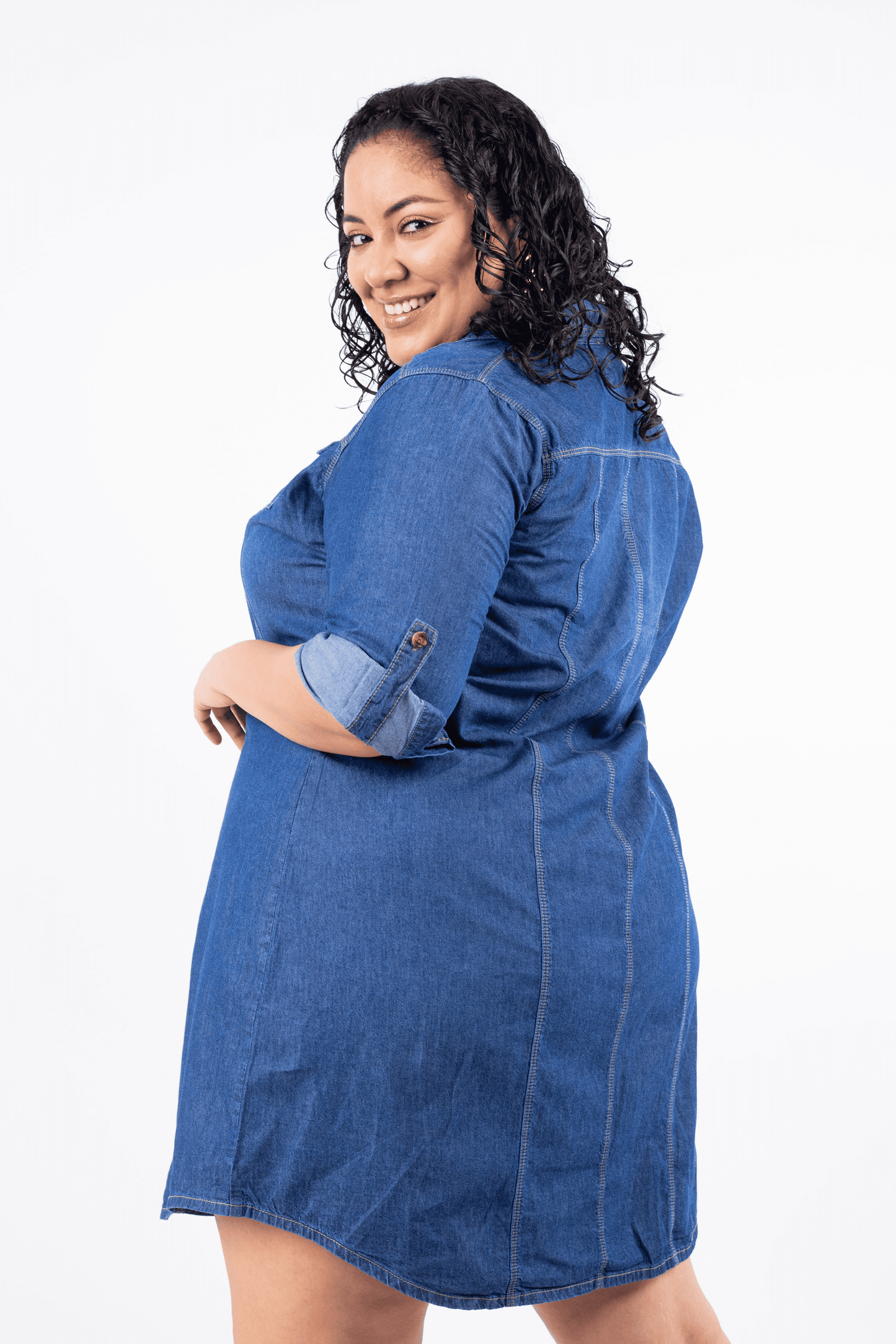 Vestido Denim Paris Azul - Nevih
