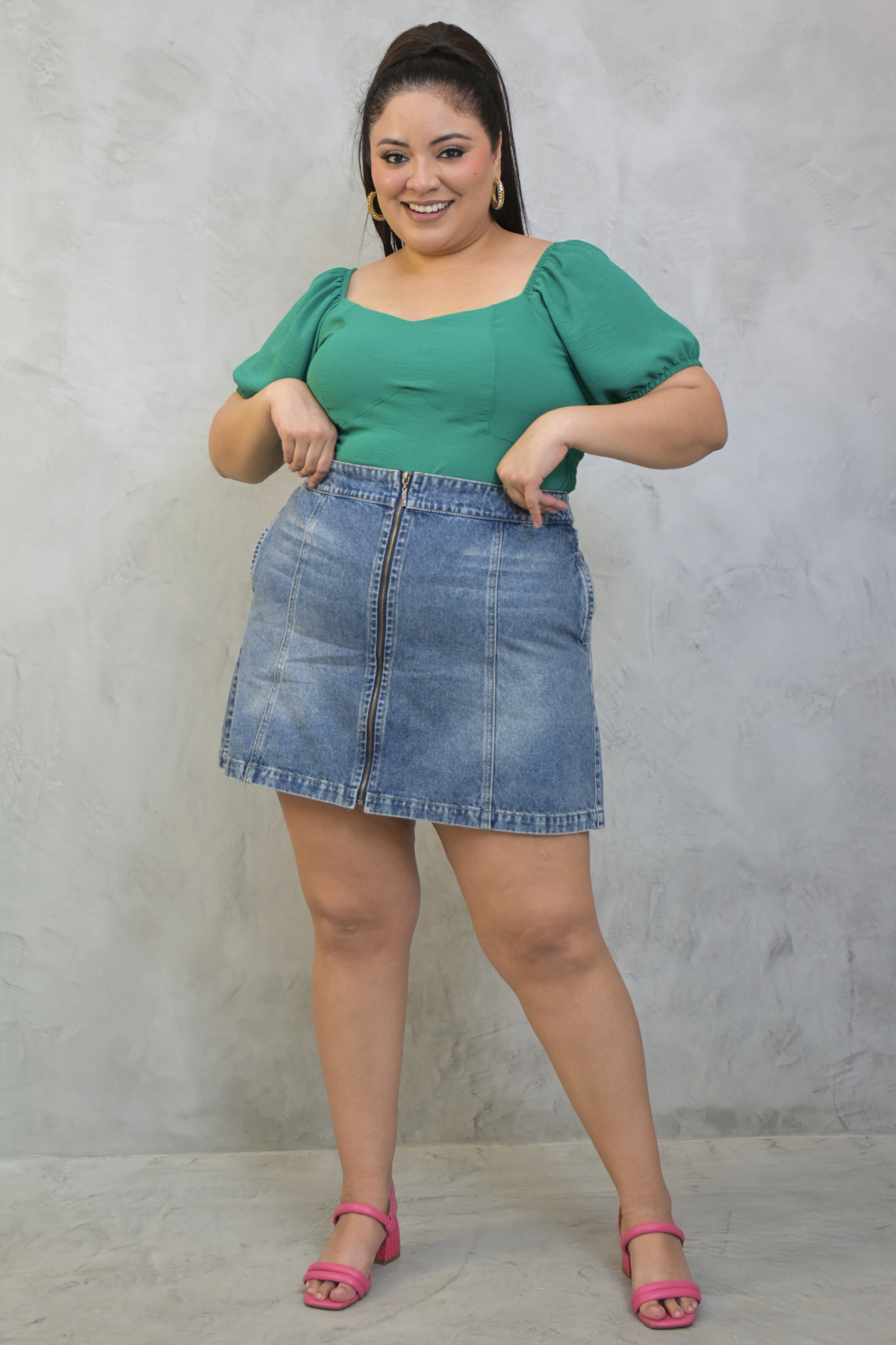 Falda Denim Anais Cenizo