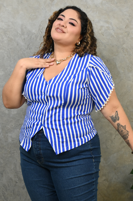 Blusa Nikol Azulino