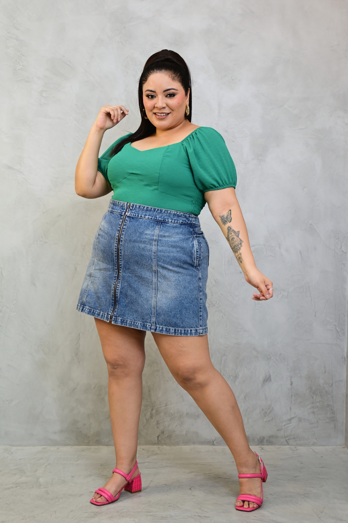 Falda Denim Anais Cenizo