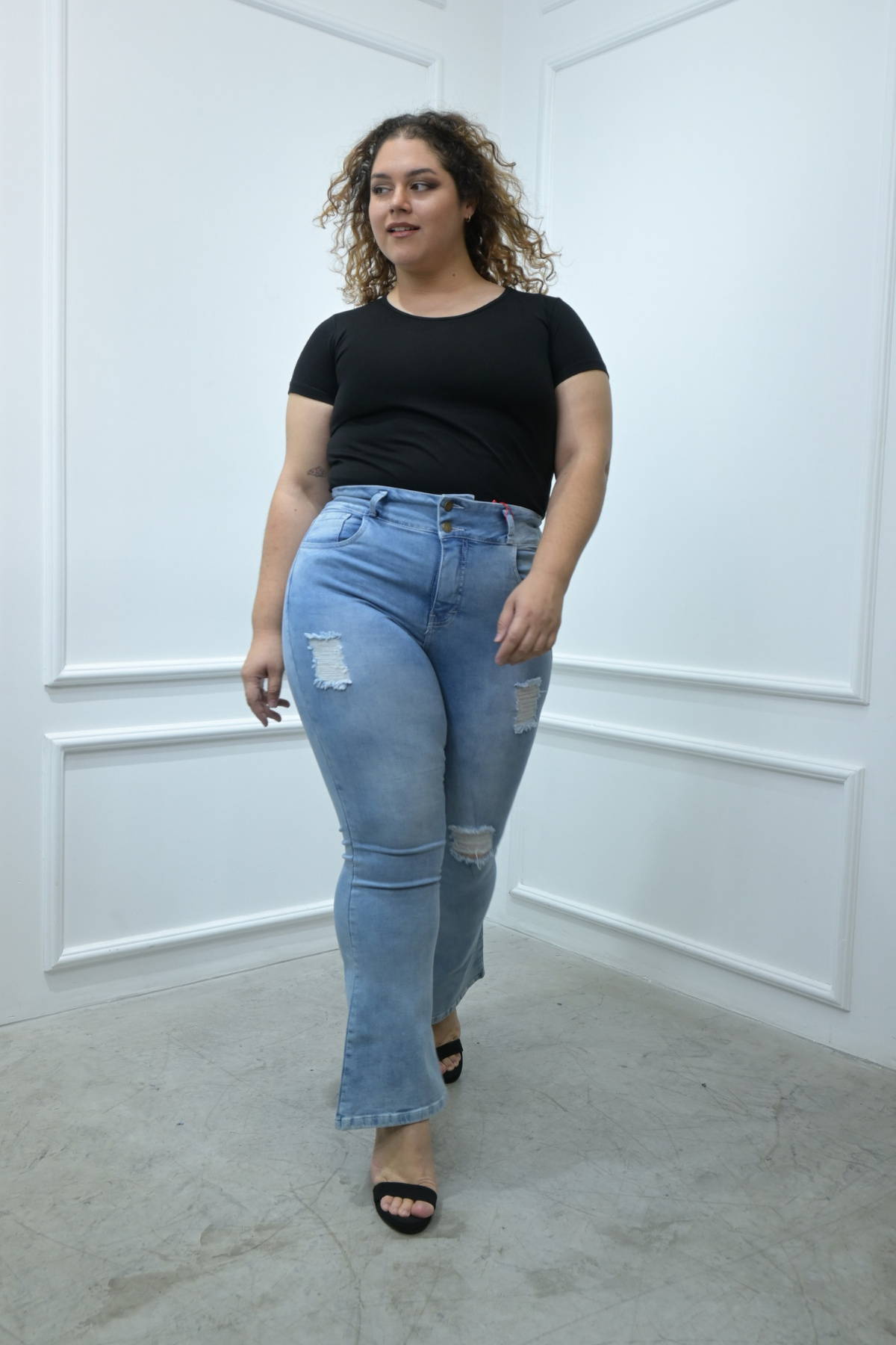 Jeans Flare Britanie Celeste