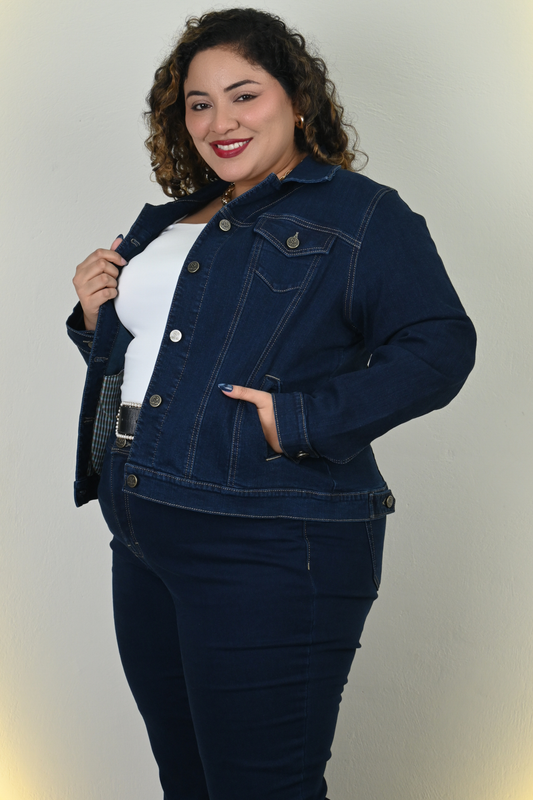 Casaca Sofia - Azul Natural