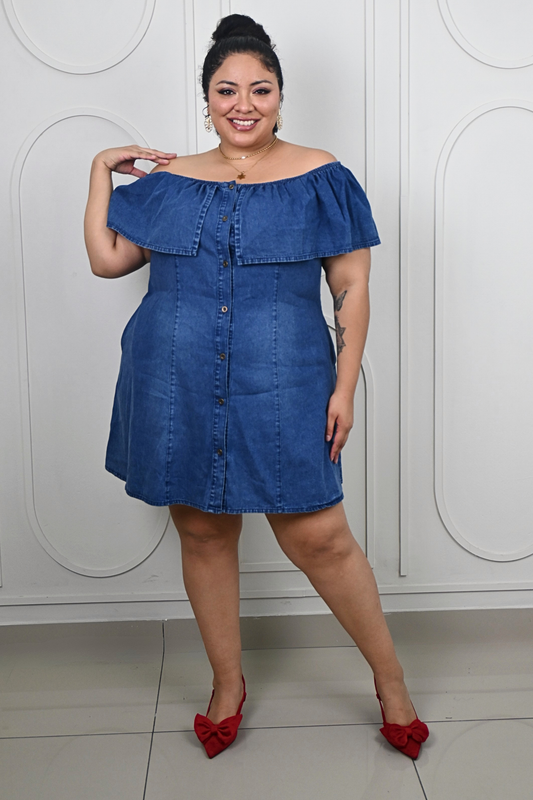 Vestido Rumbera Emily Azul