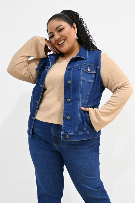 Chaleco Adela Azul