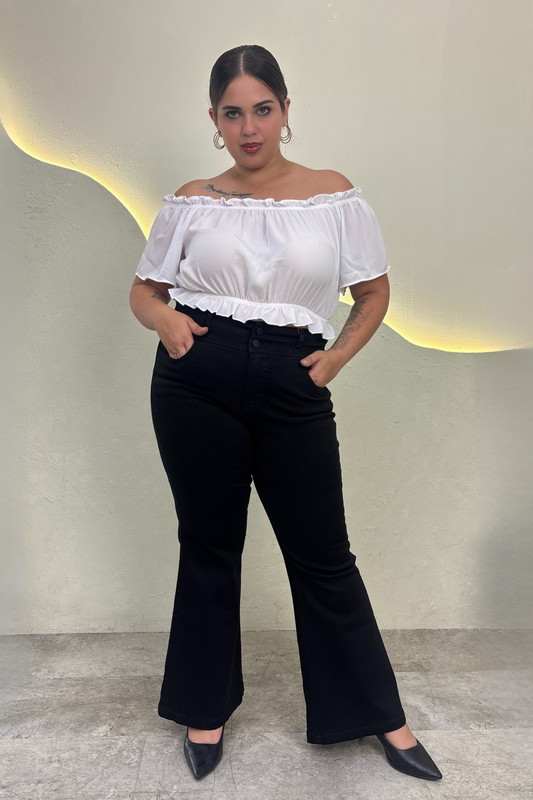 Jeans Flare Liz - Negro