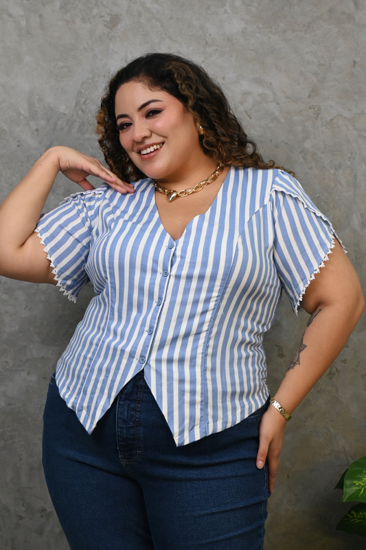 Blusa Nikol Celeste