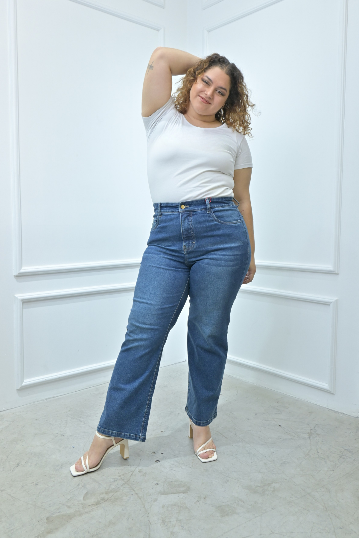 Jeans Wide Leg Arelis Maíz