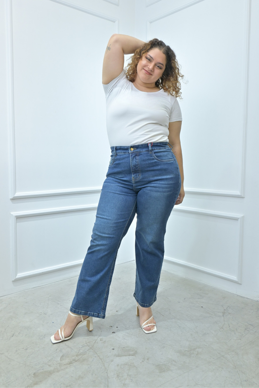Jeans Wide Leg Arelis Maíz