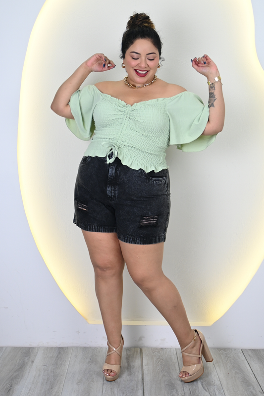 Short Mirella Plomo