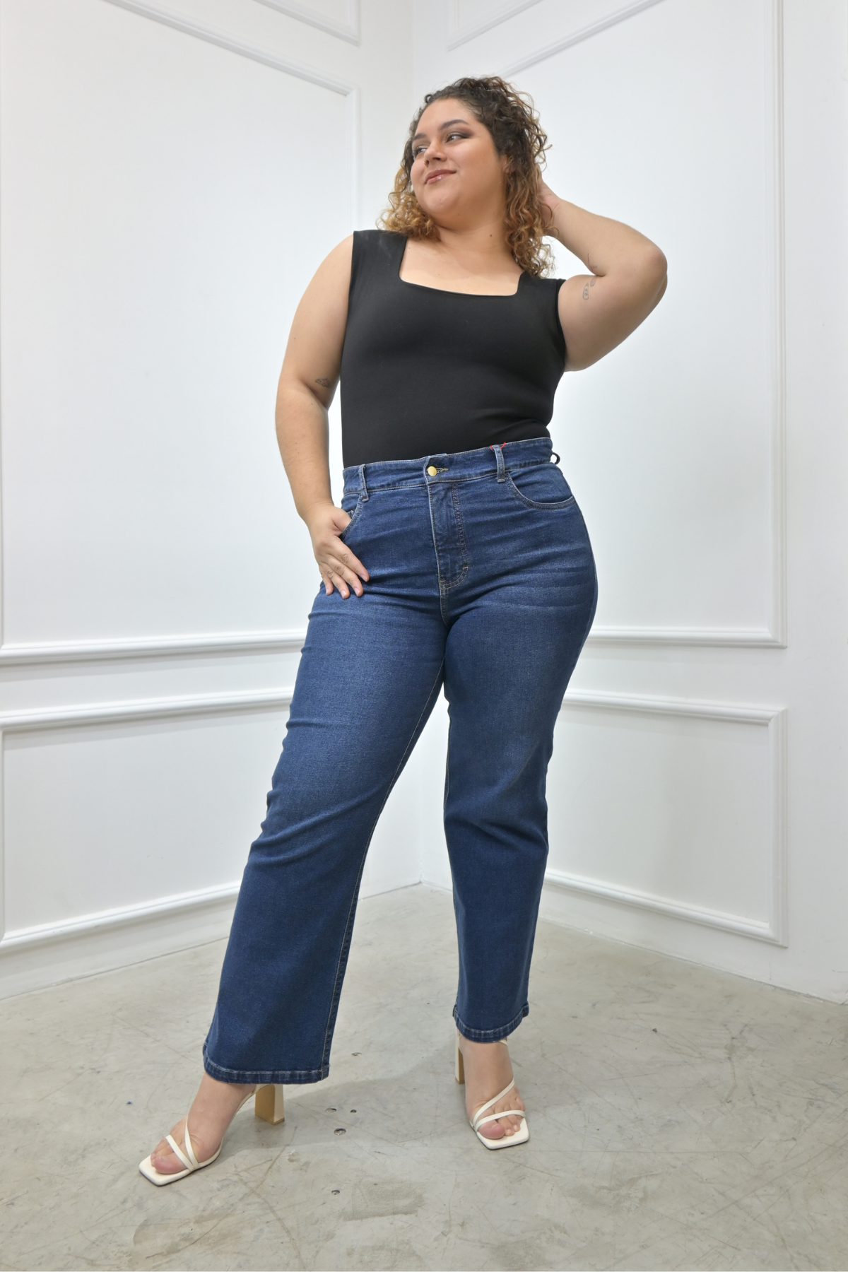 Jeans Wide Leg Arelis Cristal