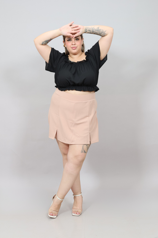 Falda Short Aysel Beige